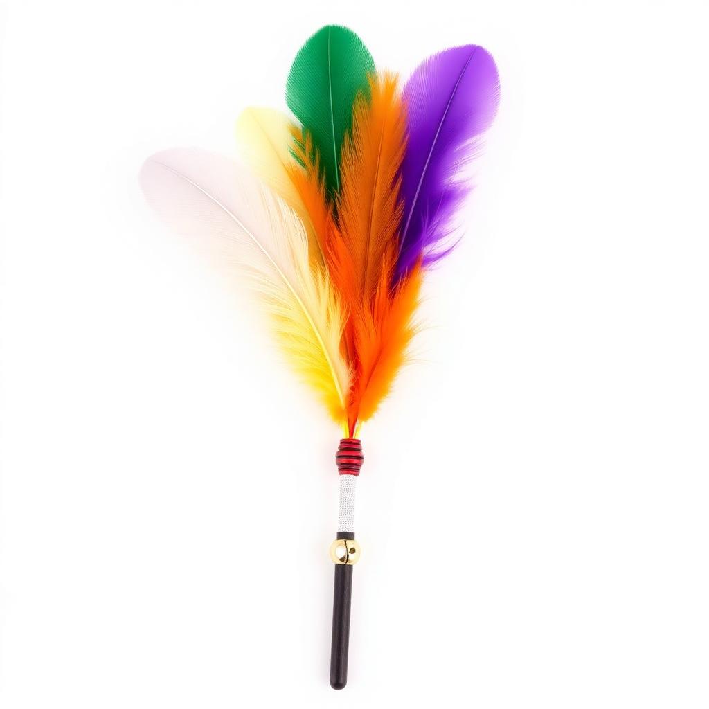 Interactive Feather Wand Cat Toy