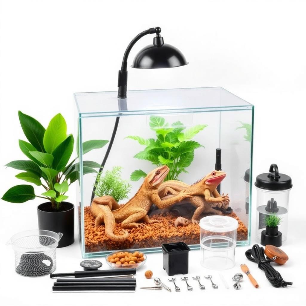 Reptile Basking Lamp & Habitat Kit